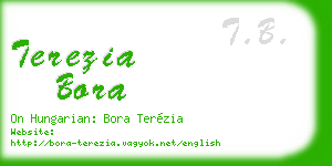 terezia bora business card